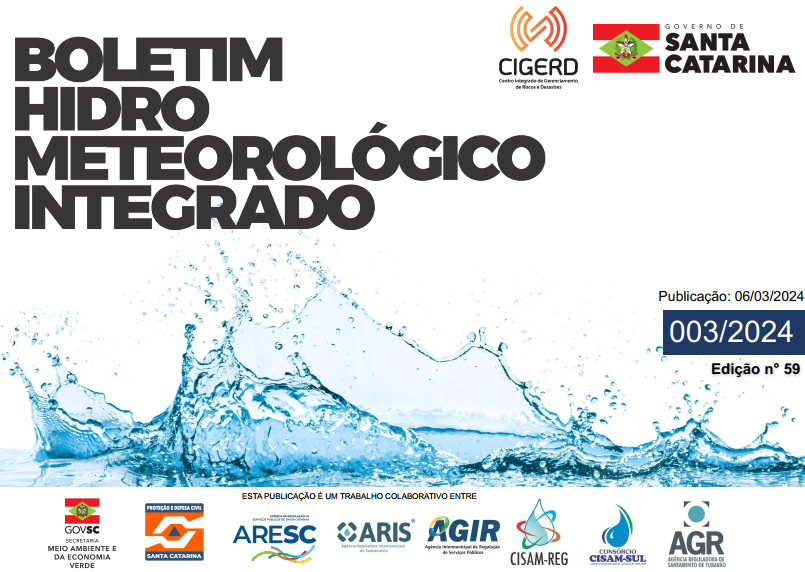 Governo de Santa Catarina divulga o boletim hidrometeorológico